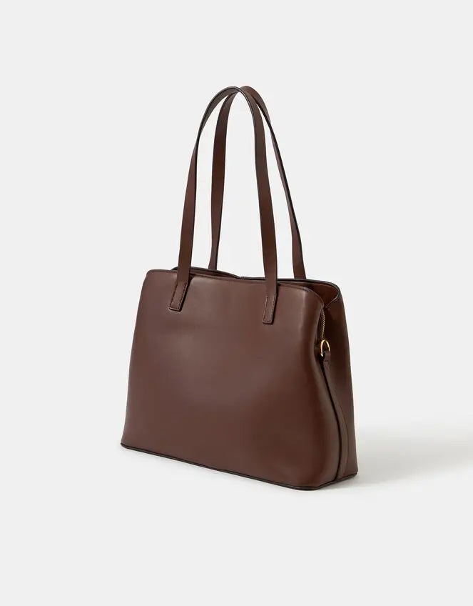 WEBBING STRAP SHOULDE - Chocolate