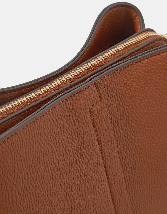 WEBBING STRAP CROSSBODY - Tan