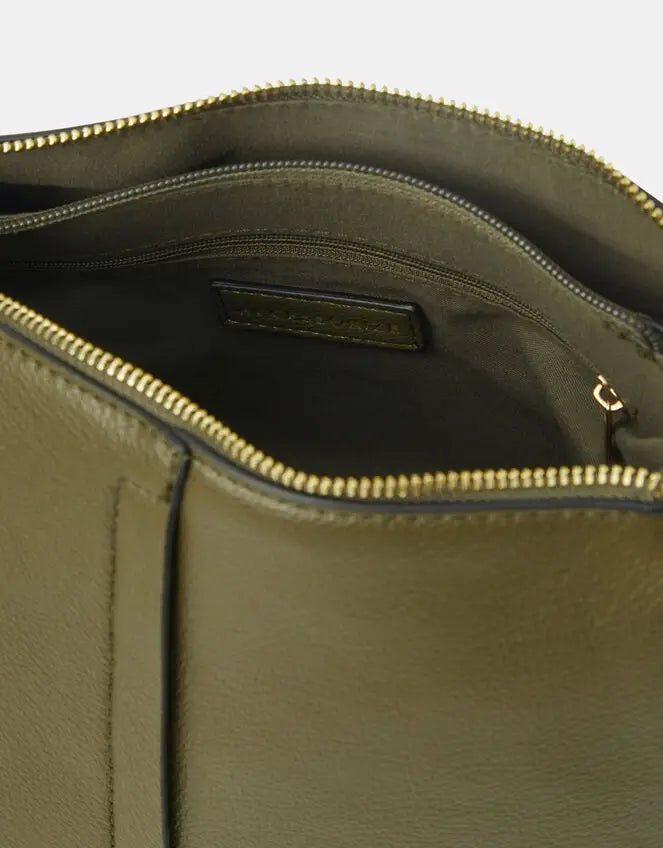 TRIPLE GUSSET ZIP XBODY - Olive