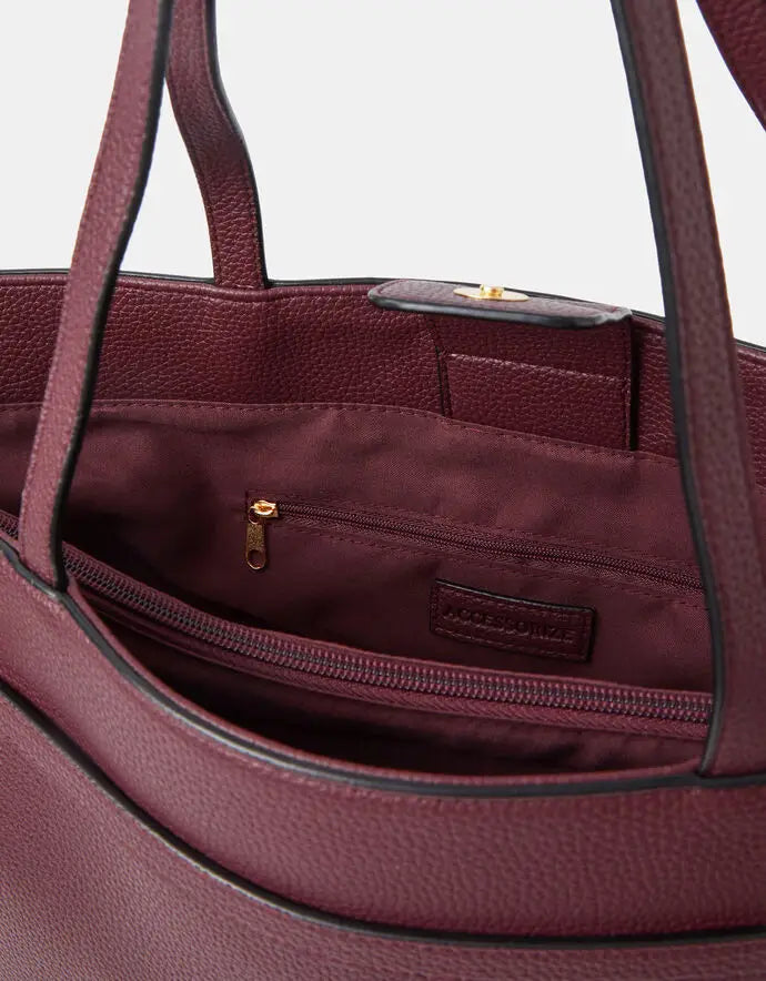 LAPTOP TOTE - Burgundy