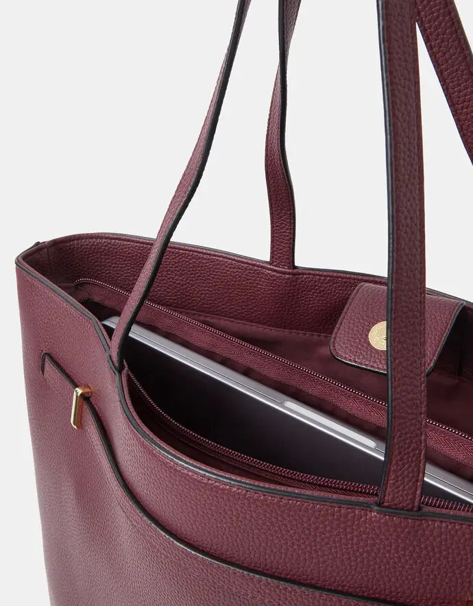 LAPTOP TOTE - Burgundy