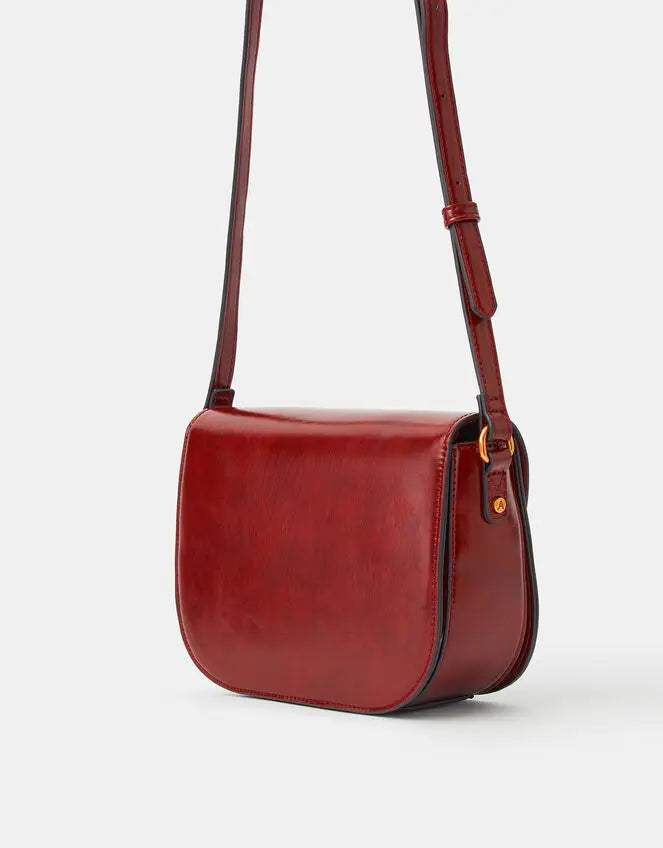 BOXY CROSSBODY - BURGUNDY