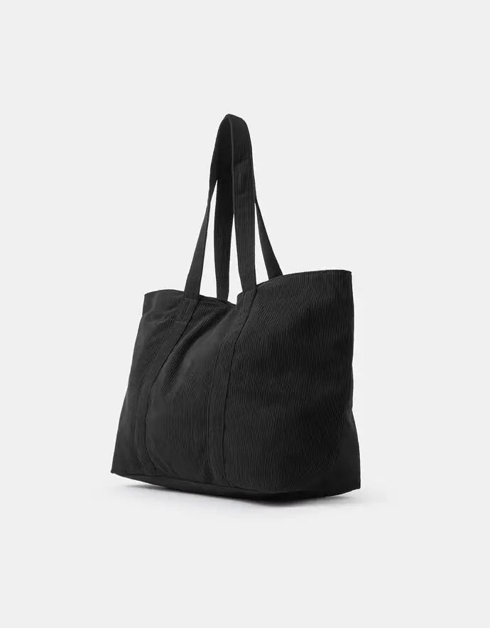 CORD SHOPPER - BLACK