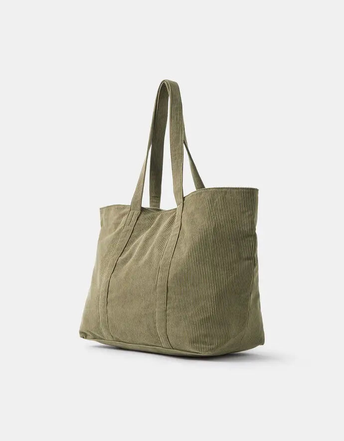 CORD SHOPPER - KHAKI