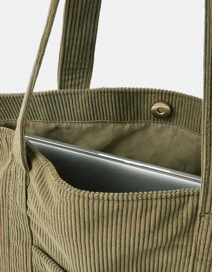 CORD SHOPPER - KHAKI