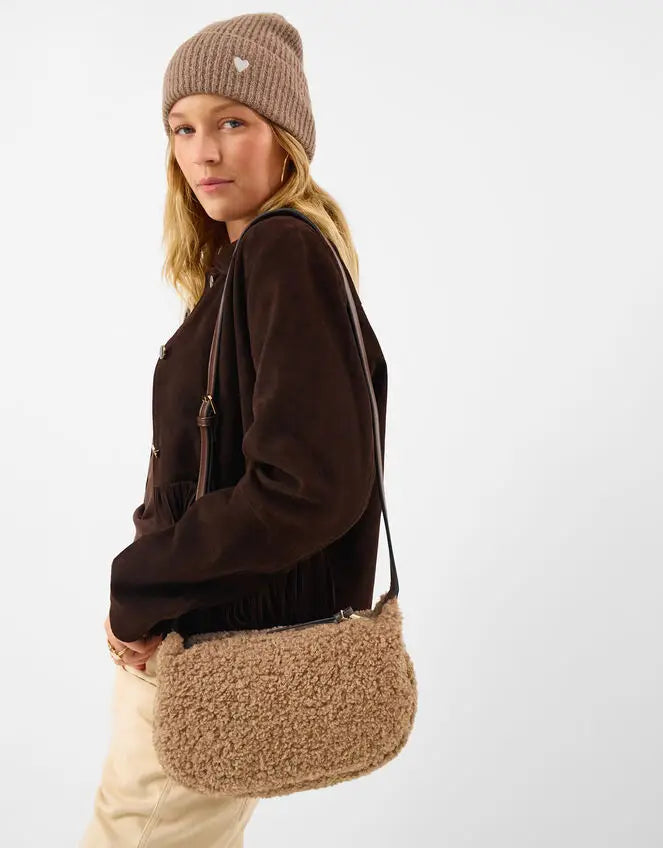 SHEARLING CROSS BODY