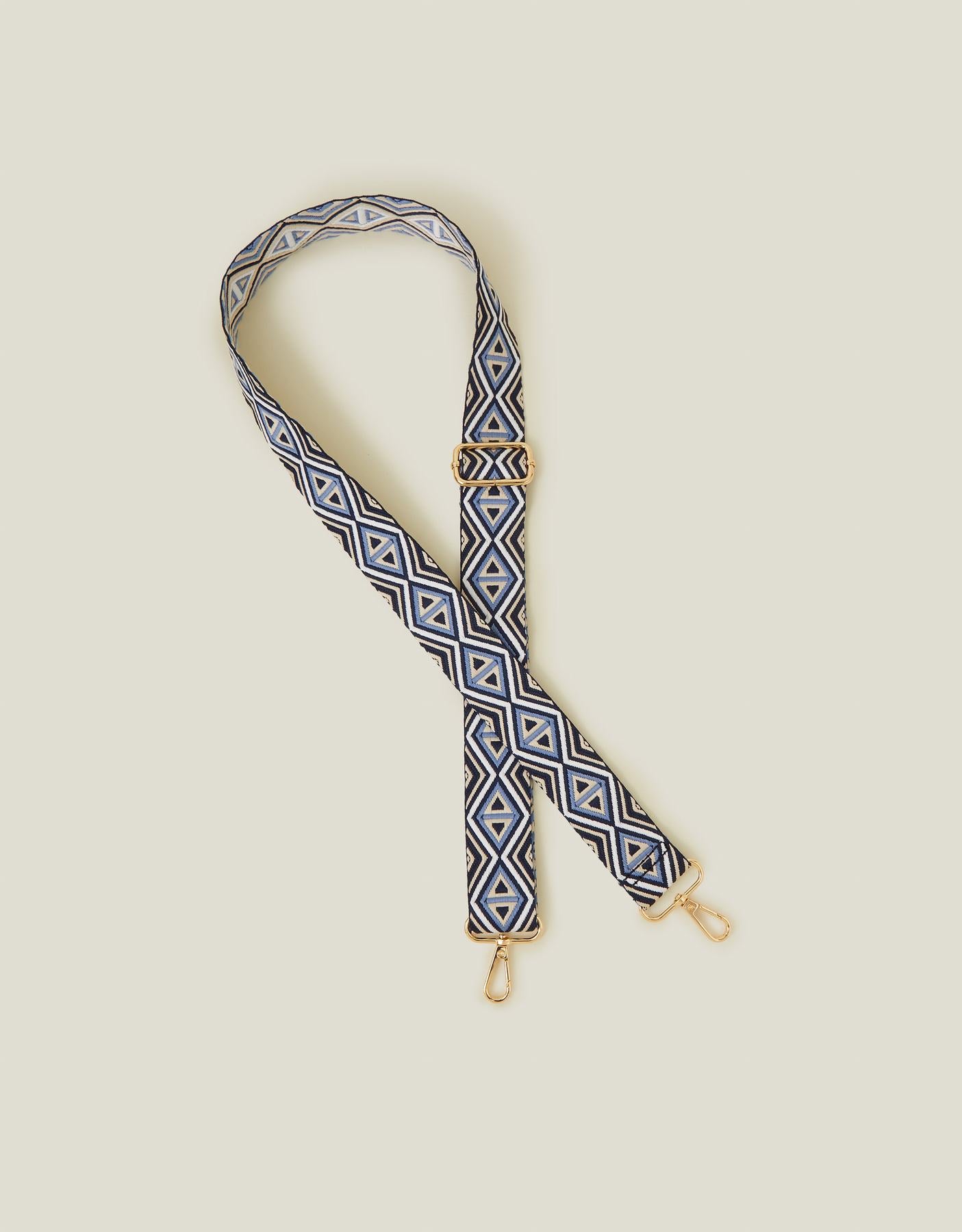 Geometric Webbing Bag Strap