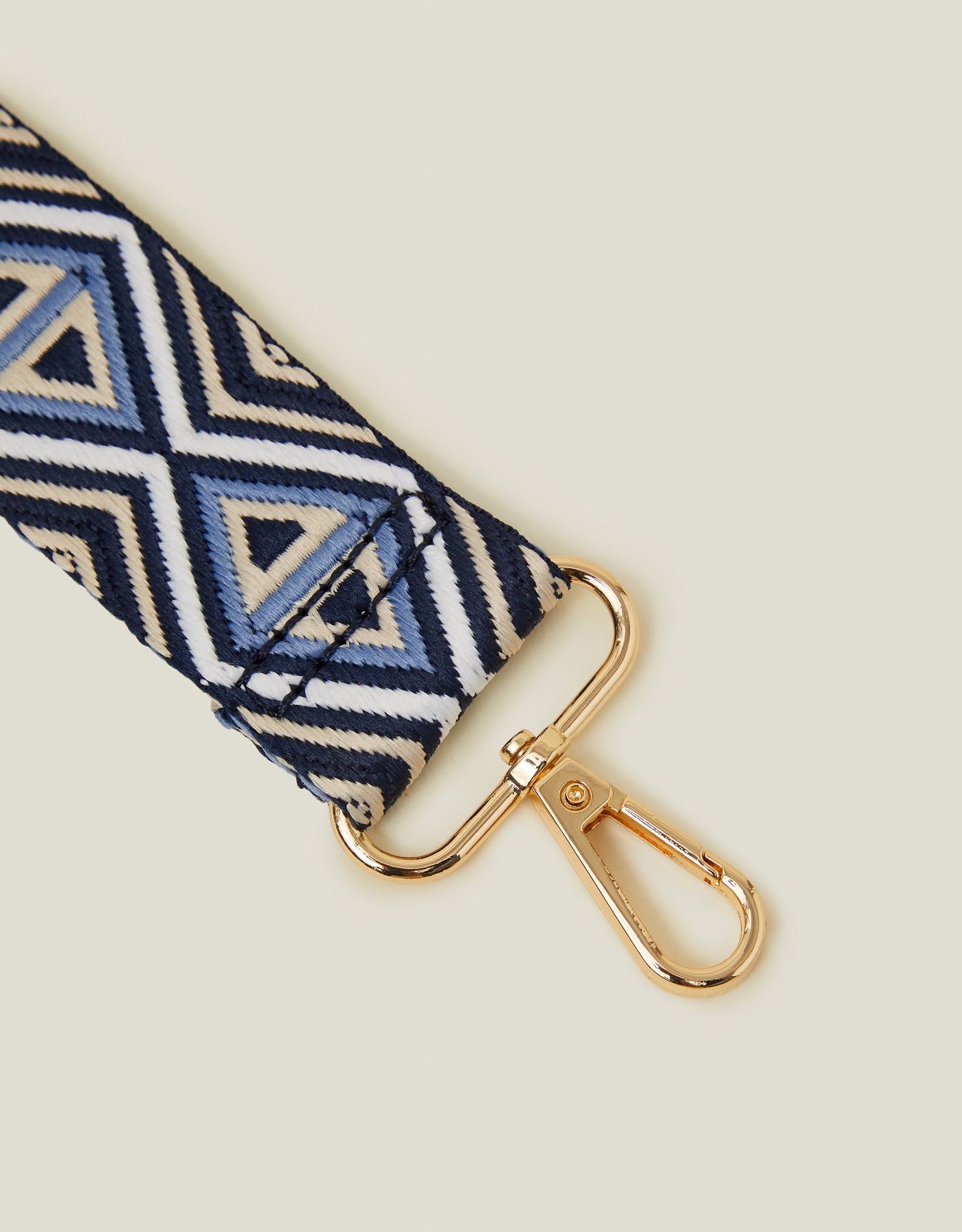 Geometric Webbing Bag Strap
