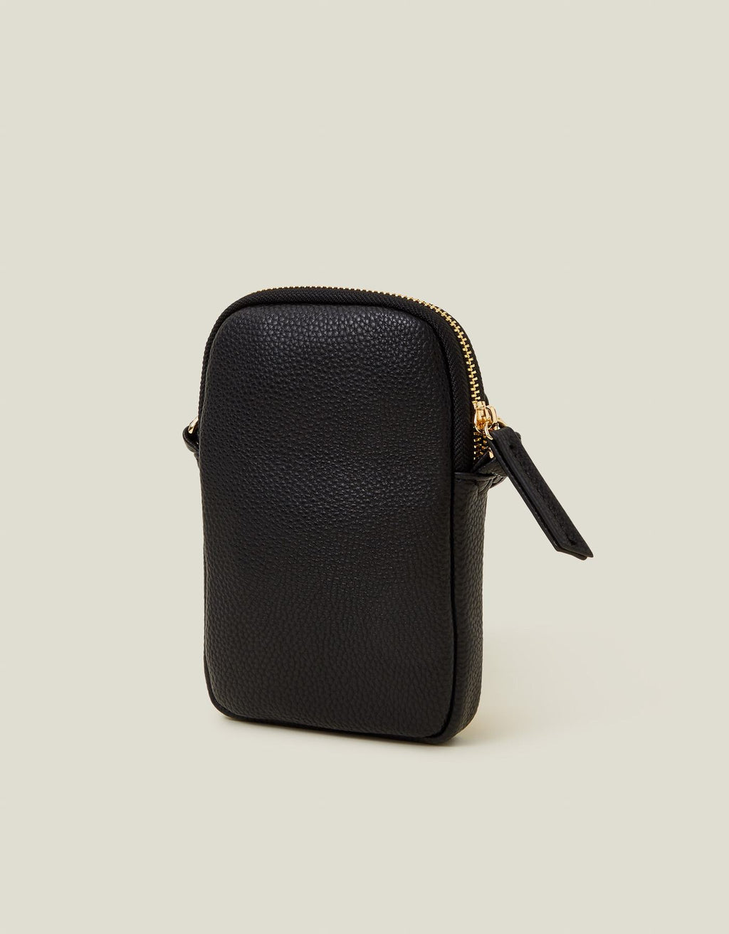 Faux Leather Pocket Phone Bag Black