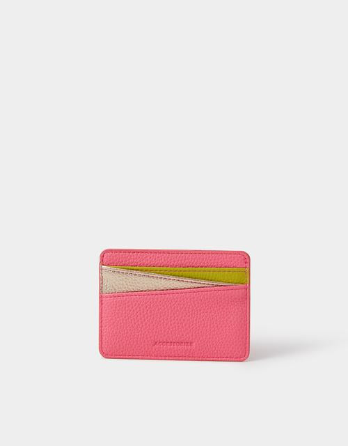 Curved Colour Block Card Holder