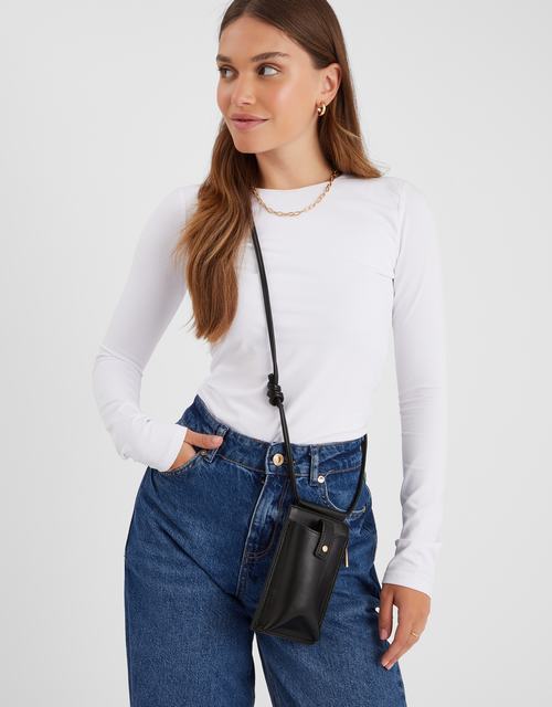 Tab Pocket Phone Bag Black