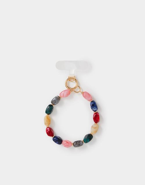 Marble Bead Wrist Phone Strap