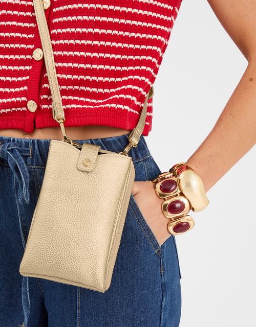 Metallic Multipocket Phone Bag