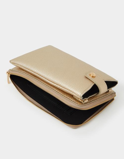 Metallic Multipocket Phone Bag