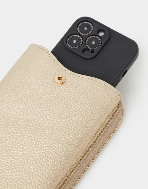 Metallic Multipocket Phone Bag