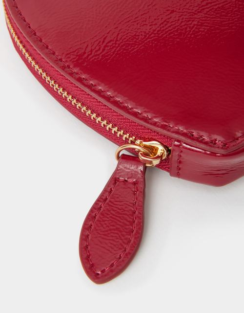 Patent Heart Purse Blue