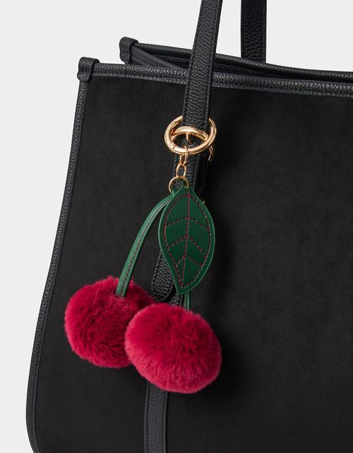 Pom Pom Cherry Bag Charm
