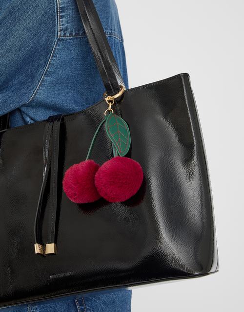 Pom Pom Cherry Bag Charm
