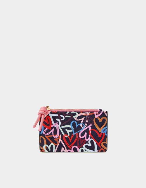 Heart Print Card Holder
