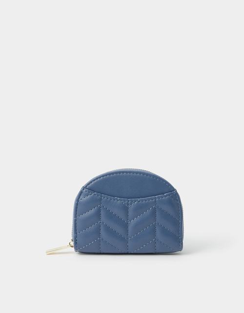 Chevron Quilted Crescent Purse