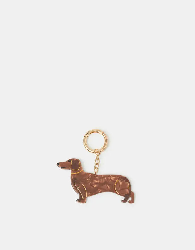 SAUSAGE DOG RESIN BAG CHARM