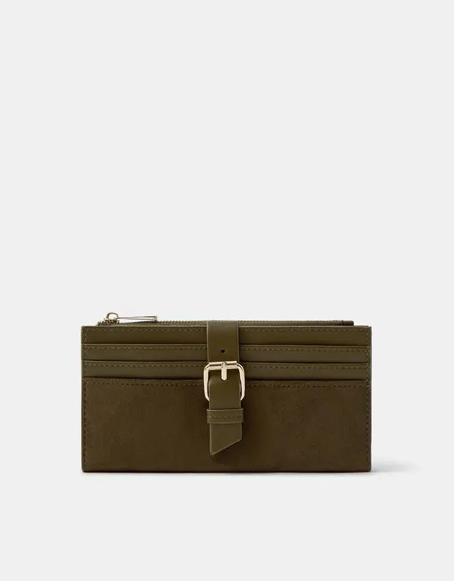 SUEDETTE BUCKLE WALLET