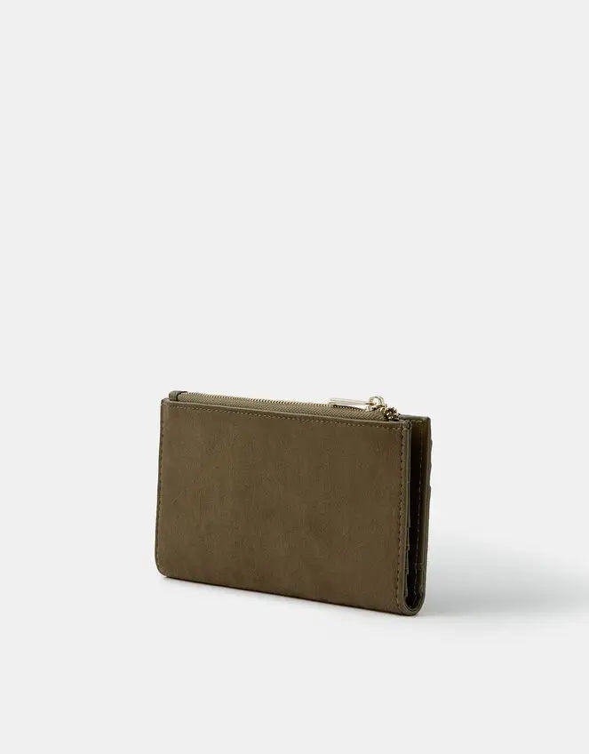 SUEDETTE BUCKLE WALLET