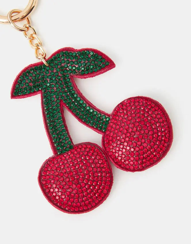 SPARKLE CHERRY BAG CHARM