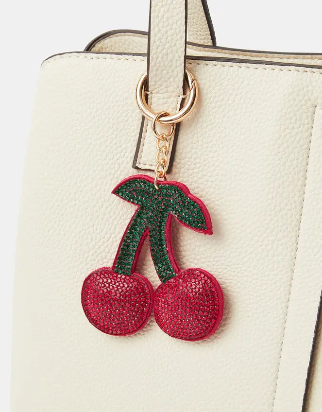 SPARKLE CHERRY BAG CHARM