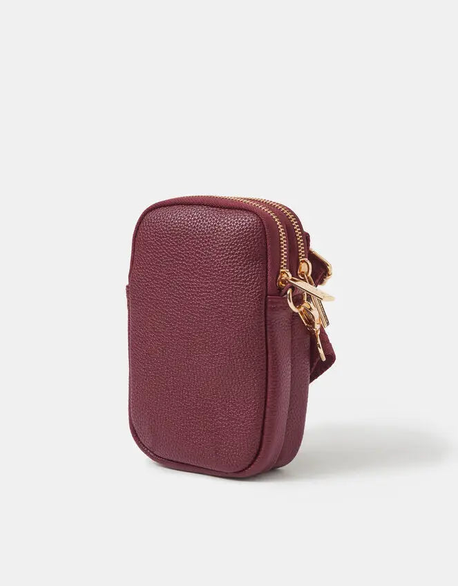 FLORAL EMB PHONE BAG