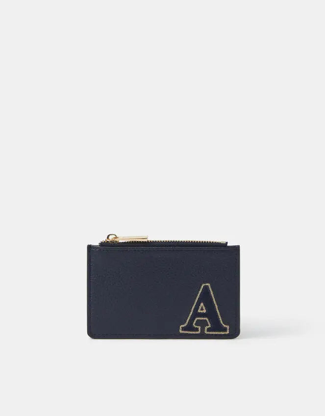 INITIAL CARD HOLDER - NAVY