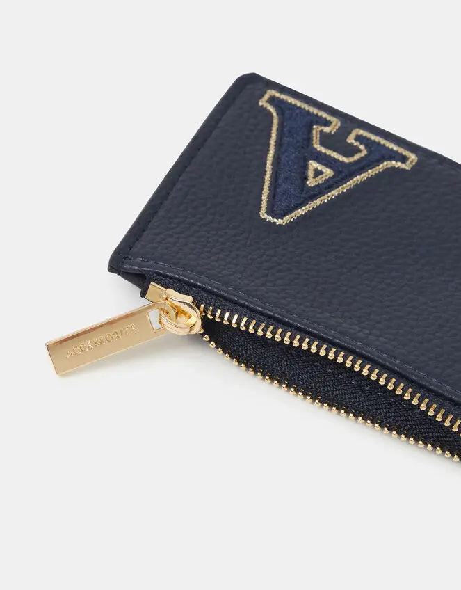 INITIAL CARD HOLDER - NAVY