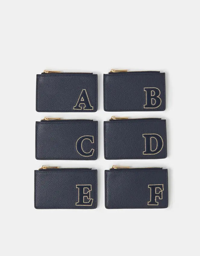 INITIAL CARD HOLDER - NAVY