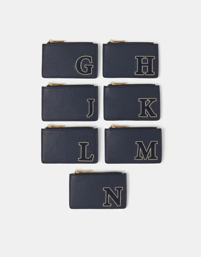 INITIAL CARD HOLDER - NAVY