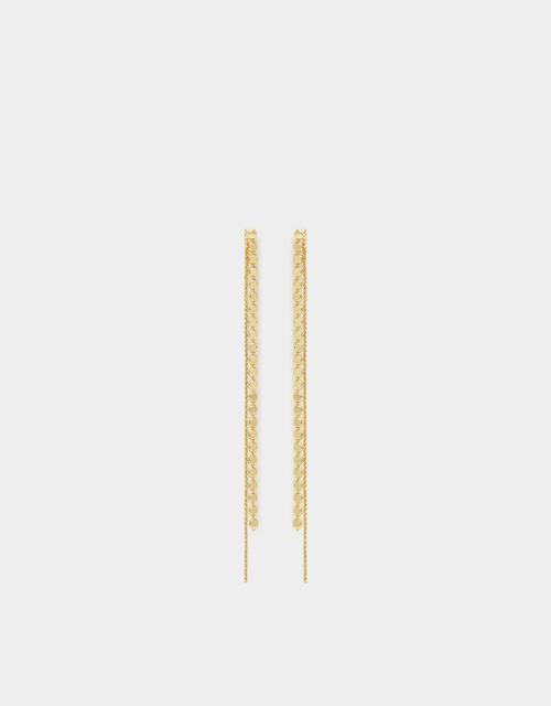 14ct Gold-Plated Chain Drop Earrings