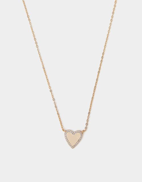 14ct Gold-Plated Heart Pendant Necklace