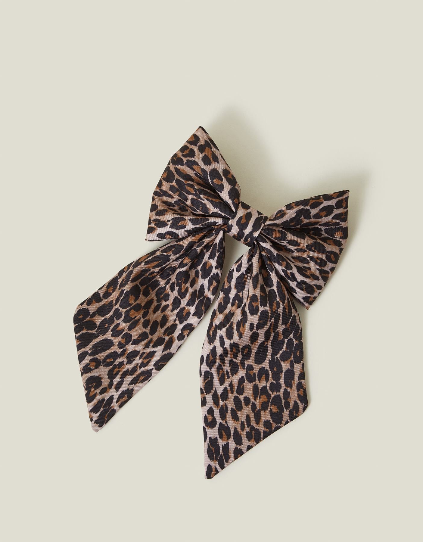 Leopard Hair Bow