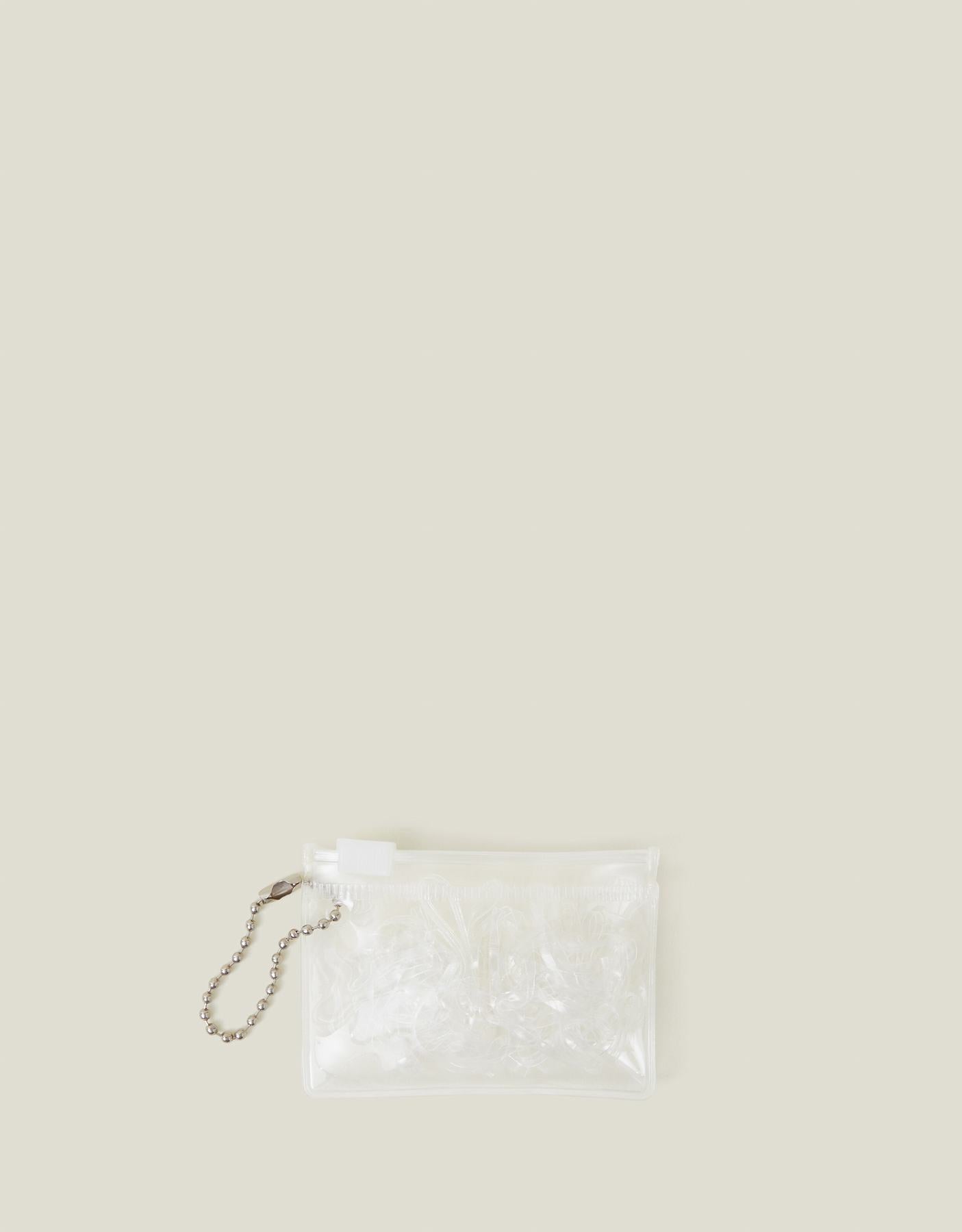 50-Pack Mini Clear Elastic Hairbands