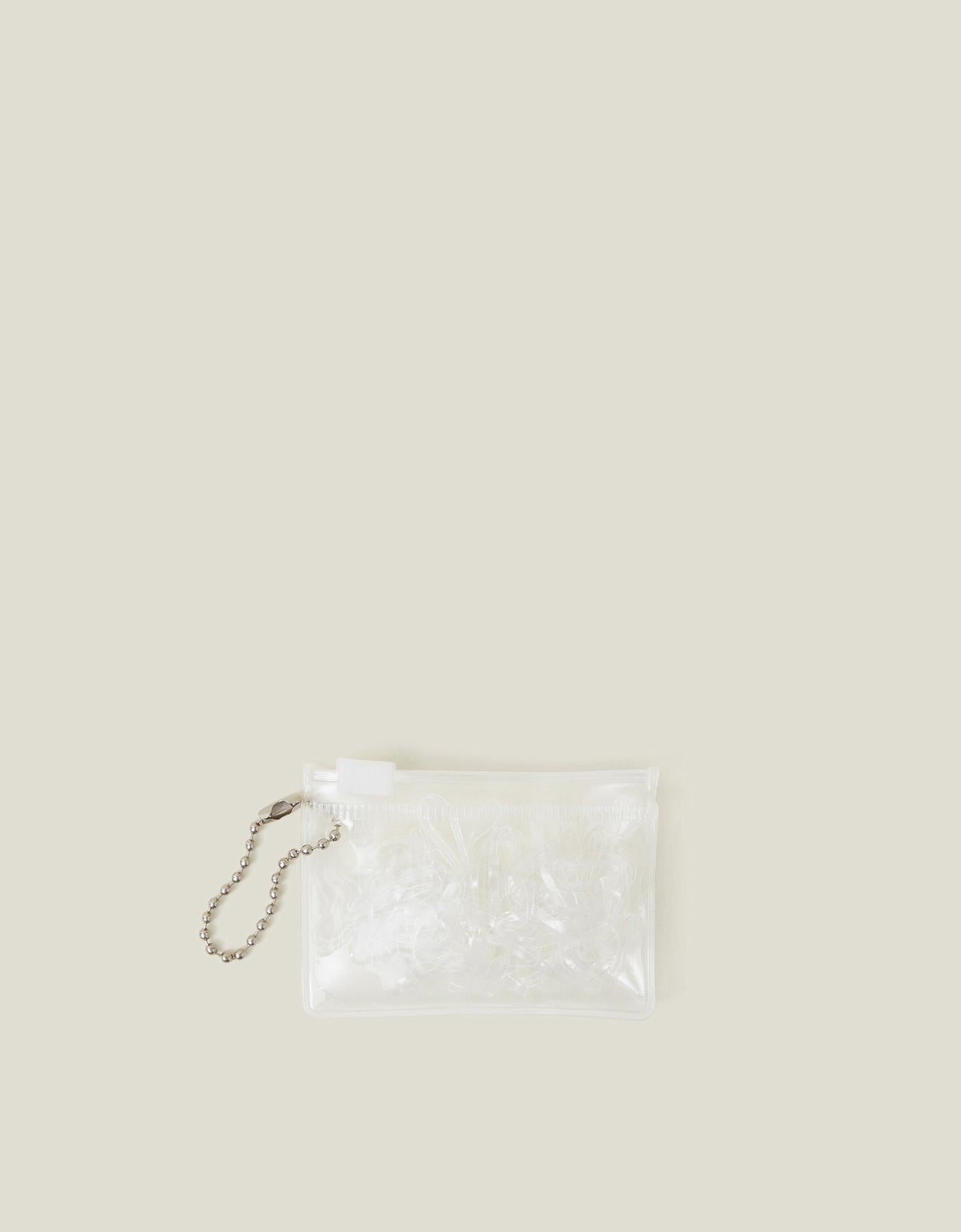 50-Pack Mini Clear Elastic Hairbands