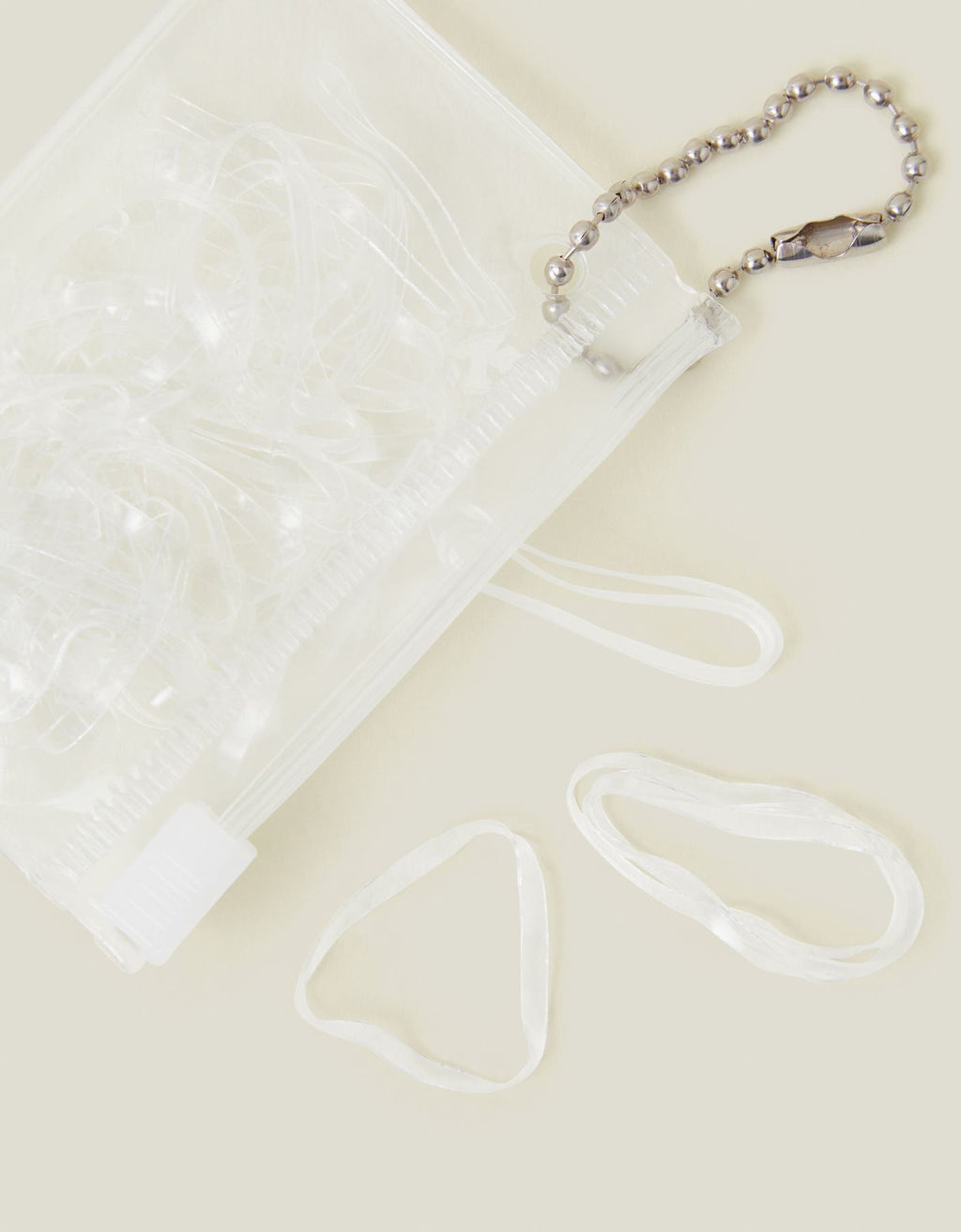 50-Pack Mini Clear Elastic Hairbands