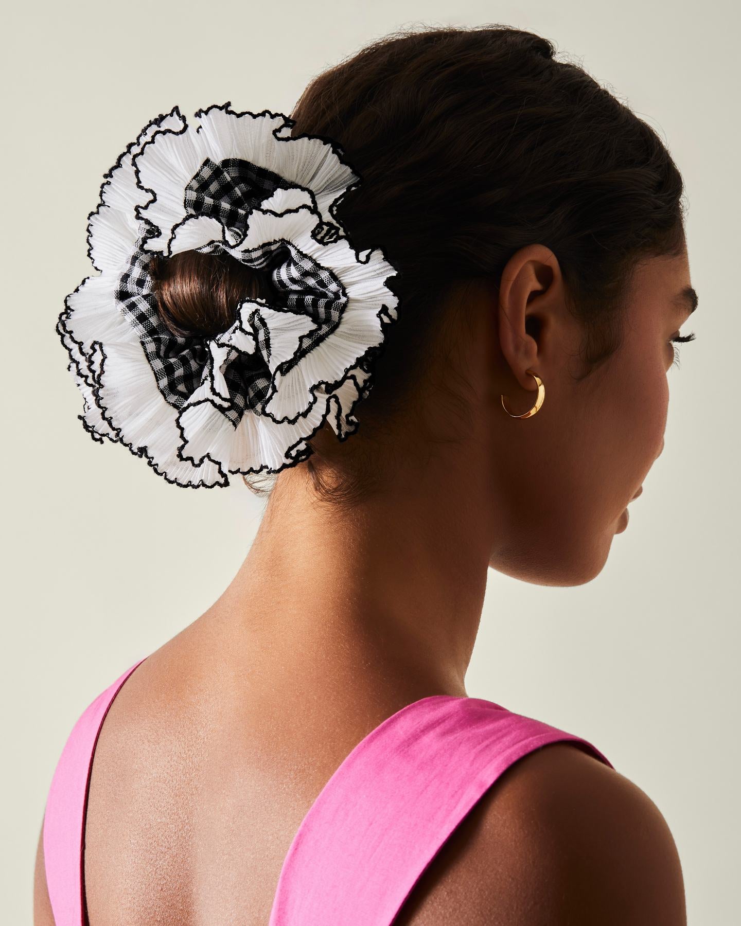XL GINGHAM SCRUNCHIE