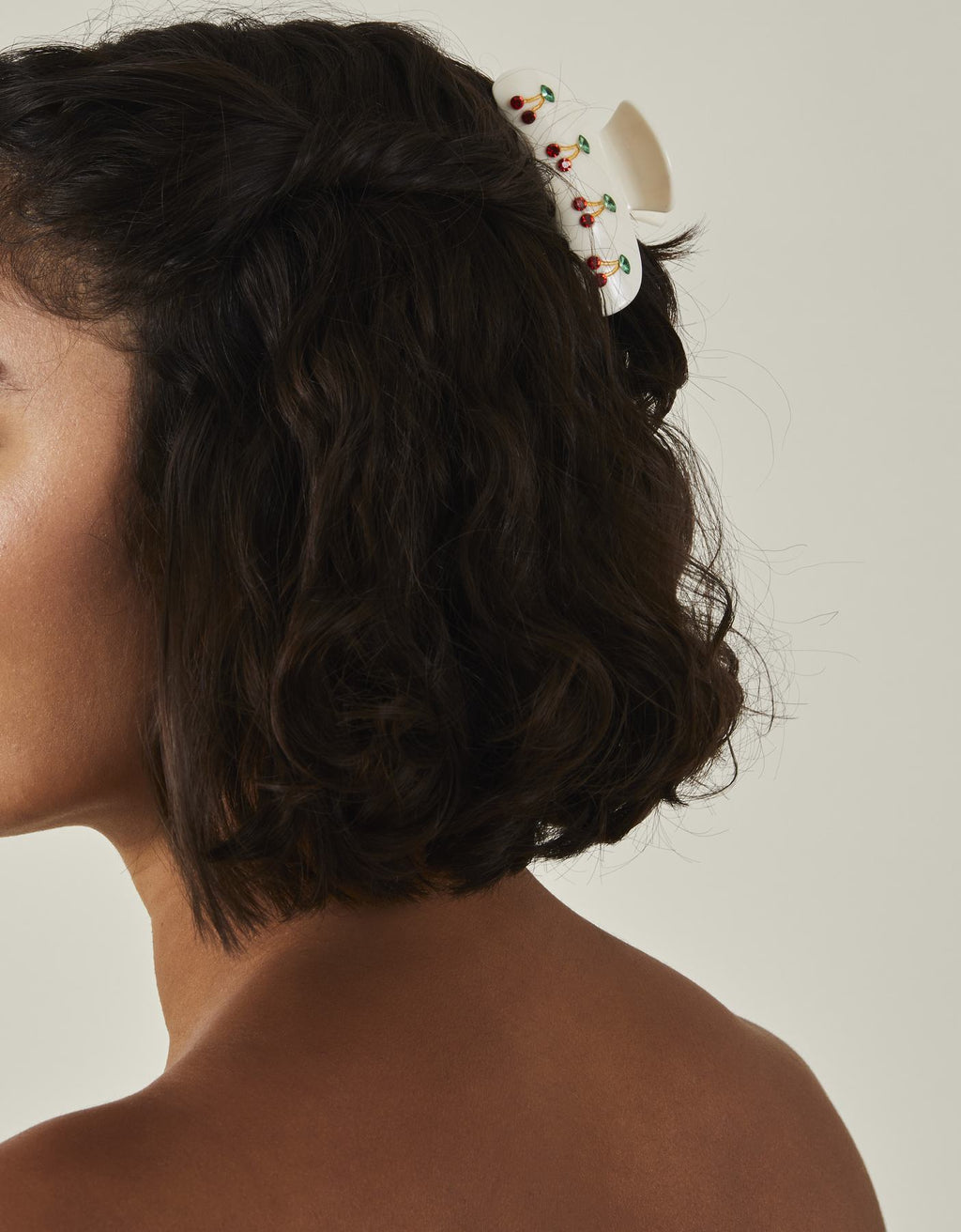 Cherry Gem Claw Clip