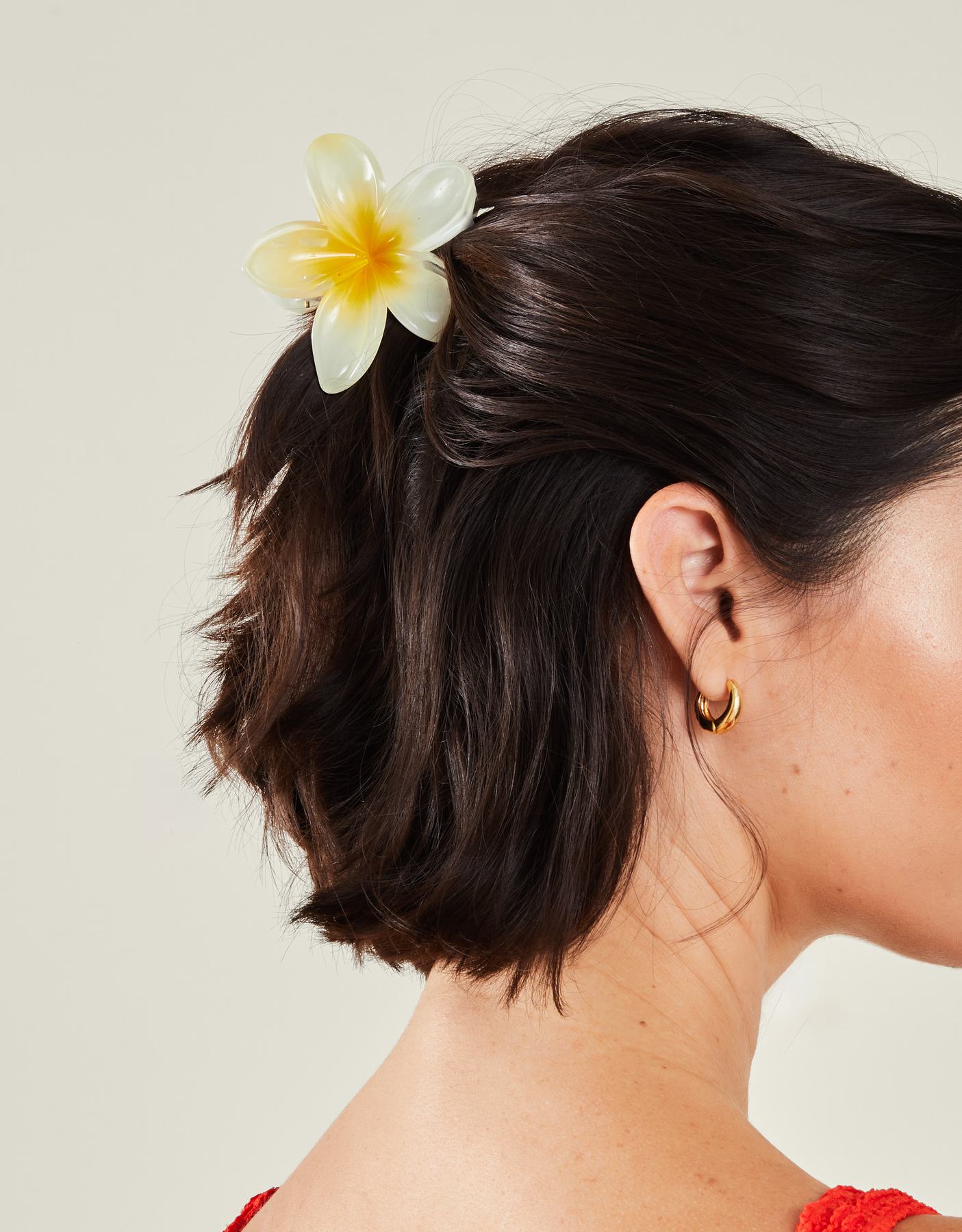 YELLOW FLOWER CLAW CLIP