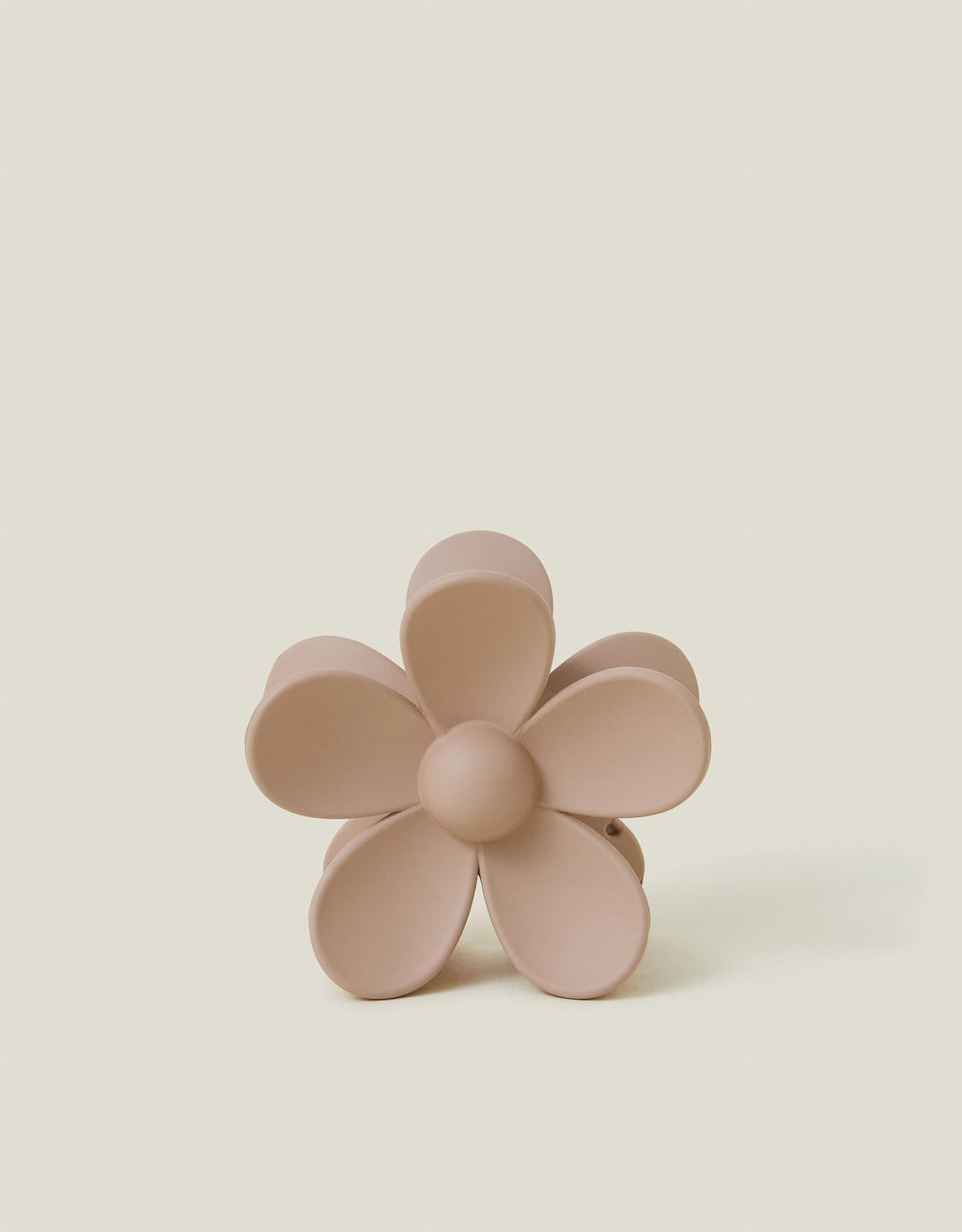 NUDE MATTE FLOWER CLAW CLIP