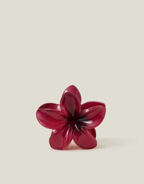 Tropical Flower Claw Clip - Red