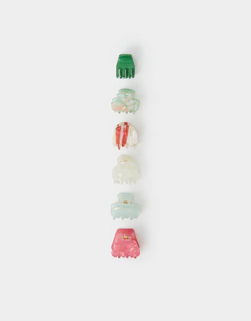 6-Pack Mini Resin Claw Clips