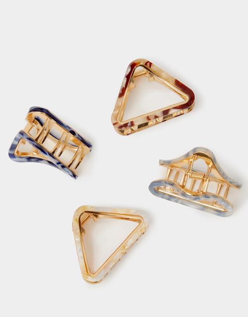 4-Pack Resin Triangle Claw Clips