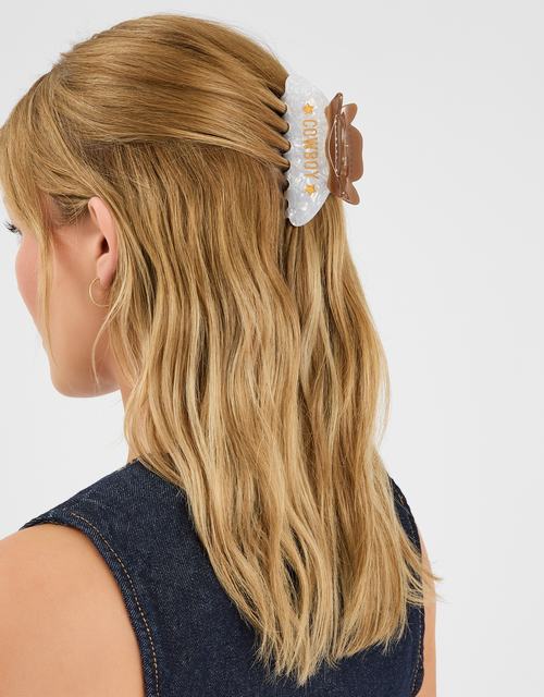 Cowboy Hat Claw Clip