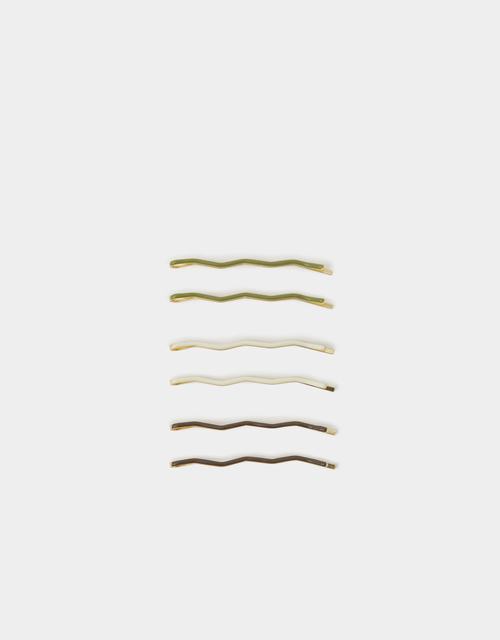 6-Pack Wiggle Hair Slides