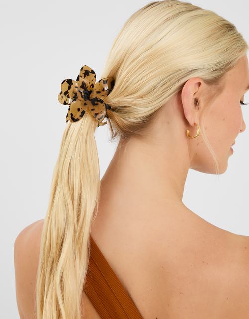 Tort Flower Claw Clip